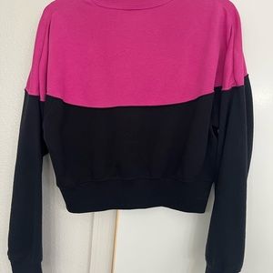 Nike Pink Crop Top Long Sleeve